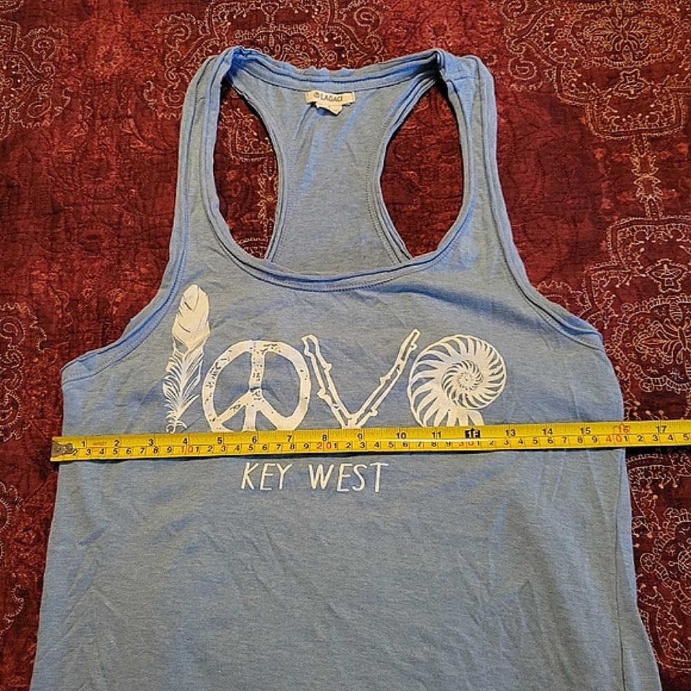 Lagaci light blue tank top, size large. - Picture 4 of 6